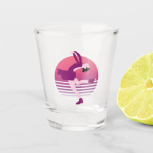 Figuur schaatsmeisje - kunst van ijsdansen shot glas