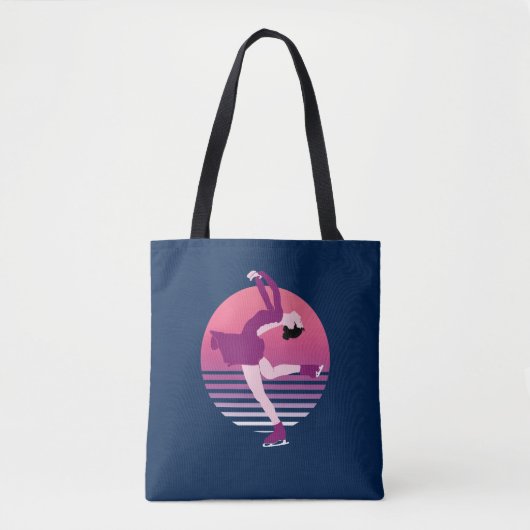 Figuur schaatsmeisje - kunst van ijsdansen tote bag (Voorkant)