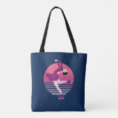 Figuur schaatsmeisje - kunst van ijsdansen tote bag (Achterkant)