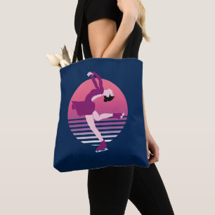 Figuur schaatsmeisje - kunst van ijsdansen tote bag