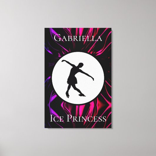 Figuur Schatting "Ice Princess", gepersonaliseerd Canvas Afdruk (Voorkant)