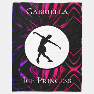 Figuur Schatting "Ice Princess", gepersonaliseerd Fleece Deken