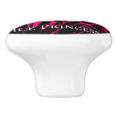 Figuur Schatting "Ice Princess", gepersonaliseerd Keramische Knop (Zijkant)