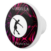 Figuur Schatting "Ice Princess", gepersonaliseerd Keramische Knop (Rechts)