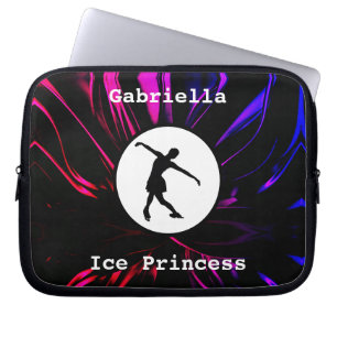Figuur Schatting "Ice Princess", gepersonaliseerd Laptop Sleeve