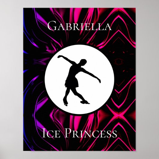 Figuur Schatting "Ice Princess", gepersonaliseerd Poster (Voorkant)
