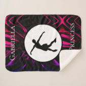 Figuur Schatting "Ice Princess", gepersonaliseerd Sherpa Deken (Voorkant (horizontaal))