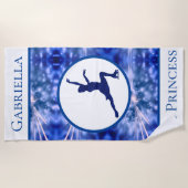 Figuur Schatting "Ice Princess", gepersonaliseerd Strandlaken (Voorkant)