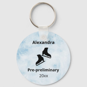 Figuur Schildniveau testjaar blauwe sleutelhanger 