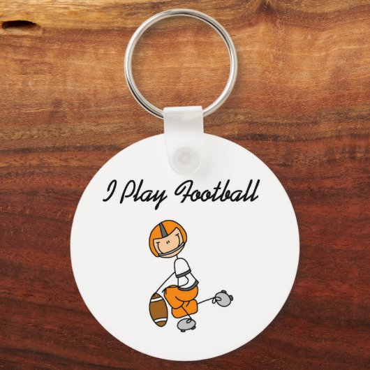 Figuur Sinaasappel I Spel Football Sleutelhanger (Voorkant)