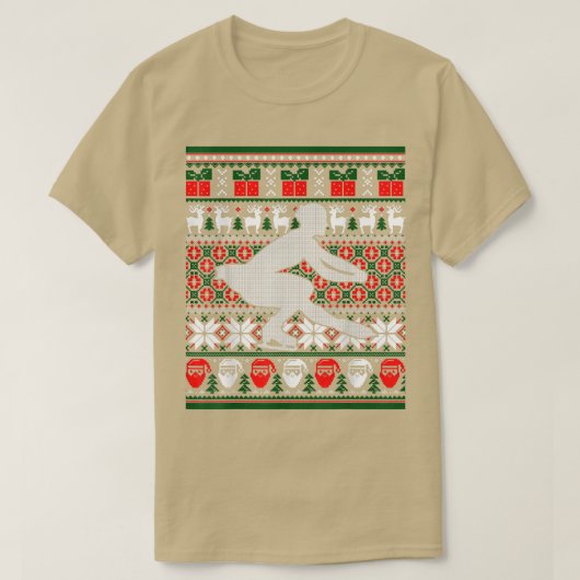 Figuur Skancer Ice Schaats Dancing Happy Holi T-shirt (Design voorkant)