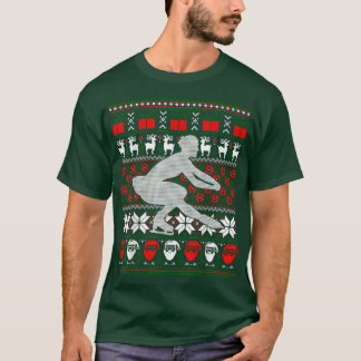 Figuur Skancer Ice Schaats Dancing Happy Holi T-shirt