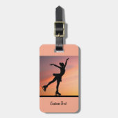 Figuur Skater Bag Label Gift Bagagelabel (Voorkant verticaal)