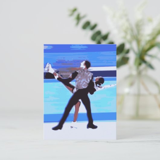 Figuur Skater Briefkaart (Staand voorkant)