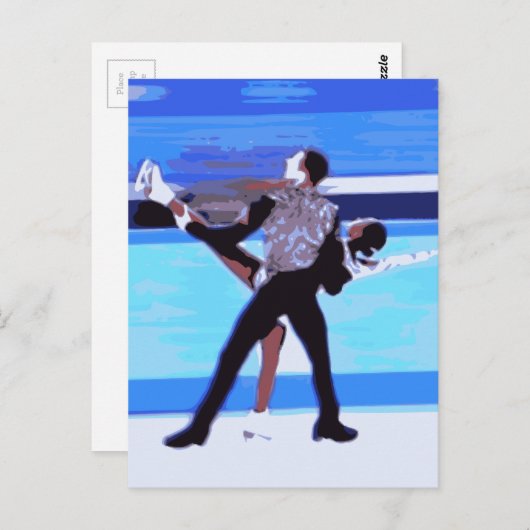 Figuur Skater Briefkaart (Voorkant / Achterkant)