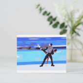 Figuur Skater Briefkaart (Staand voorkant)