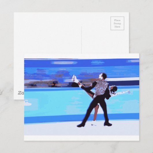 Figuur Skater Briefkaart (Voorkant / Achterkant)