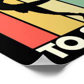 Figuur Skater geboren op ijsschaatsen Poster (Hoek)