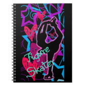 Figuur Skater_Glow_Notebook Notitieboek (Voorkant)
