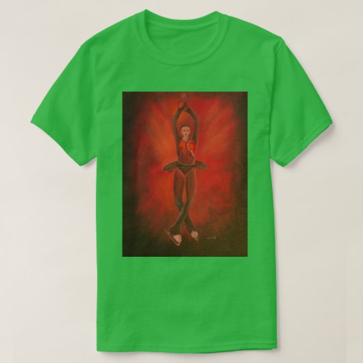 Figuur Skater Kamila Valieva: quad-sprong T-shirt (Design voorkant)