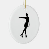 Figuur Skater Ornament B&W (Rechts)