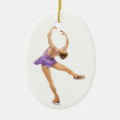 Figuur Skater Oval Ornament (Voorkant)