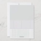 Figuur Skater Party Uitnodiging (Achterkant)