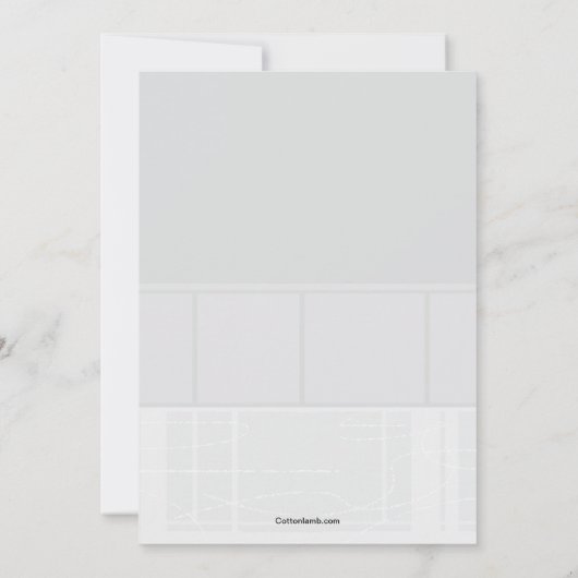 Figuur Skater Party Uitnodiging (Achterkant)