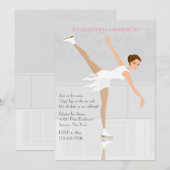 Figuur Skater Party Uitnodiging (Voorkant / Achterkant)