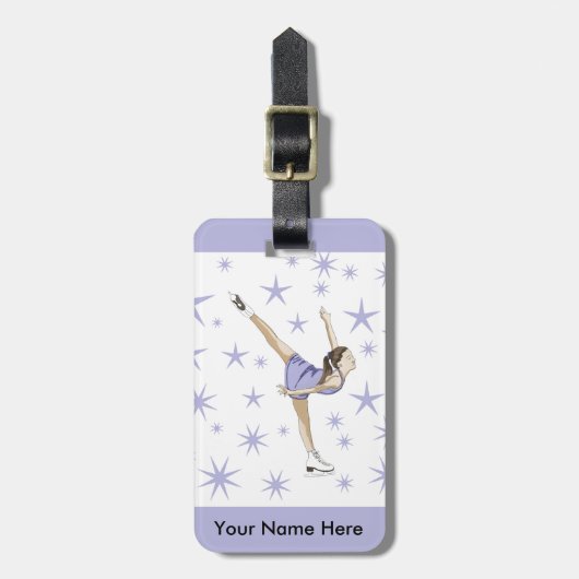 Figuur Skating Giftware Bagagelabel (Voorkant verticaal)