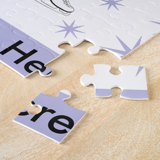 Figuur Skating Giftware Legpuzzel (Zijkant)