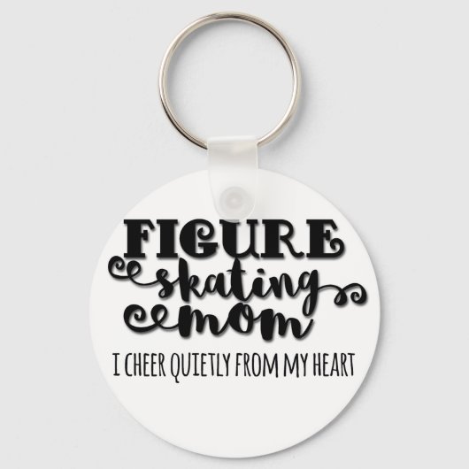Figuur Skating mam Gift Sleutelhanger (Voorkant)