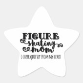 Figuur Skating mam Giftware Ster Sticker (Voorkant)