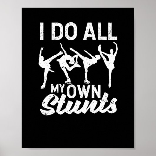 Figuur Skute Funny Ice Skater Poster (Voorkant)