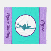 Figuur Skypand met naam Fleece Deken (Voorkant (Horizontaal))