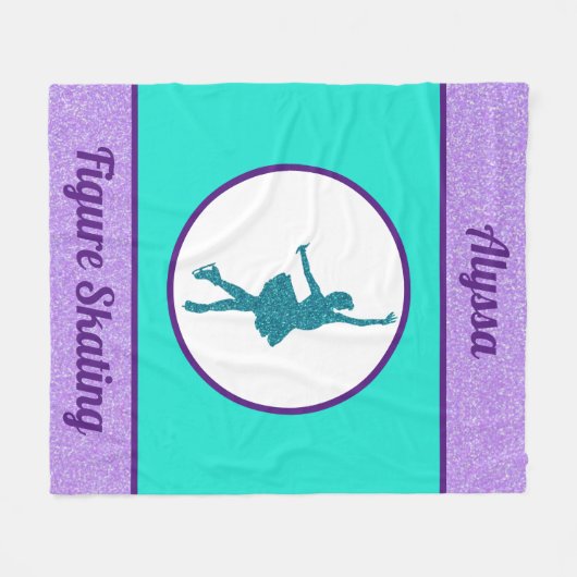 Figuur Skypand met naam Fleece Deken (Voorkant (Horizontaal))