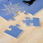Figuur Snowflake Typografie Puzzle w. Legpuzzel (Zijkant)