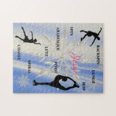 Figuur Snowflake Typografie Puzzle w. Legpuzzel (Horizontaal)