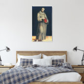 Figuur van een Franciscan Monk Canvas Afdruk (Insitu (Slaapkamer))