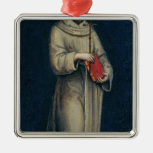 Figuur van een Franciscan Monk Metalen Ornament