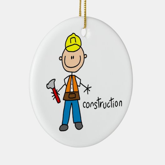 Figuur voor constructiestick keramisch ornament (Rechts)