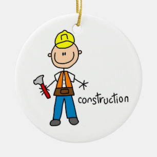 Figuur voor constructiestick keramisch ornament