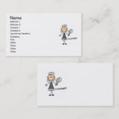 Figuur voor de uitvoerder visitekaartje (Voorkant / Achterkant)