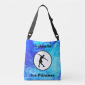 Figuur Waterverf "Ice Princess" Crossbody Tas (Voorkant)