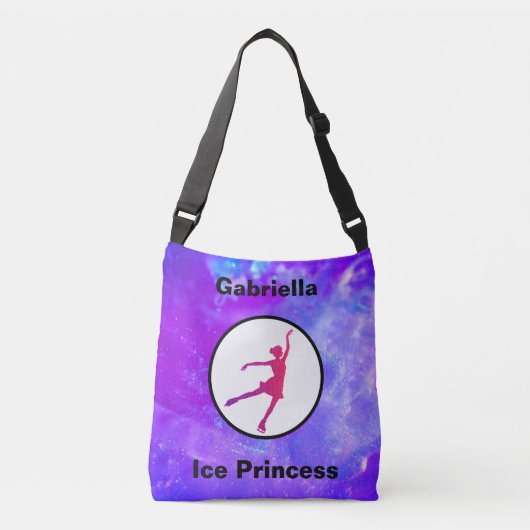 Figuur Waterverf met "Ice Princess" Crossbody Tas (Voorkant)