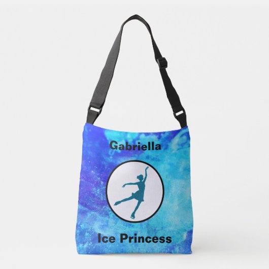 Figuur Waterverf van de "Ice Princess" Crossbody Tas (Voorkant)