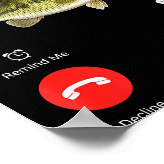Fih Calling Decline Accept Funny Phone Call Misspe Poster (Hoek)