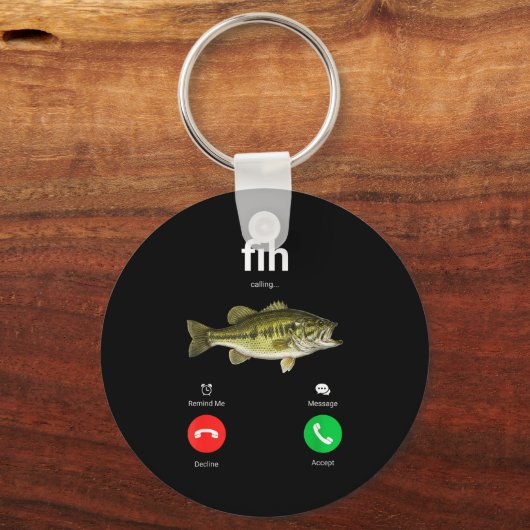 Fih Calling Decline Accept Funny Phone Call Misspe Sleutelhanger (Voorkant)
