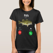 Fih Calling Decline Accept Funny Phone Call Misspe T-shirt (Voorkant)