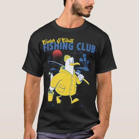 Fih Calling Grappige Visgrappen Meme Verkeerd Gesc T-shirt (Voorkant)